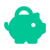 Piggy bank icon
